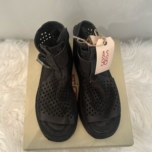 A.S.98 WOMEN'S SANDAL BLK SZ 38